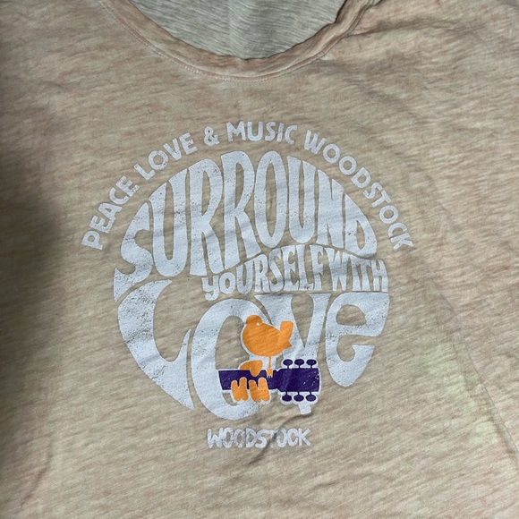 Woodstock scoop neck tee 100% cotton - Picture 2 of 4